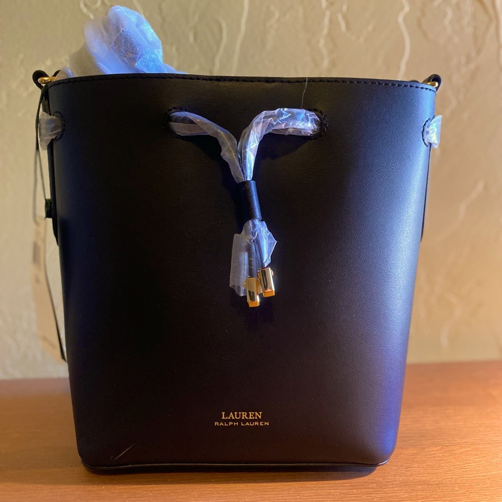 Ralph Lauren Women's Dryden Debby II Drawstring Mini Bag - Black/Crimson